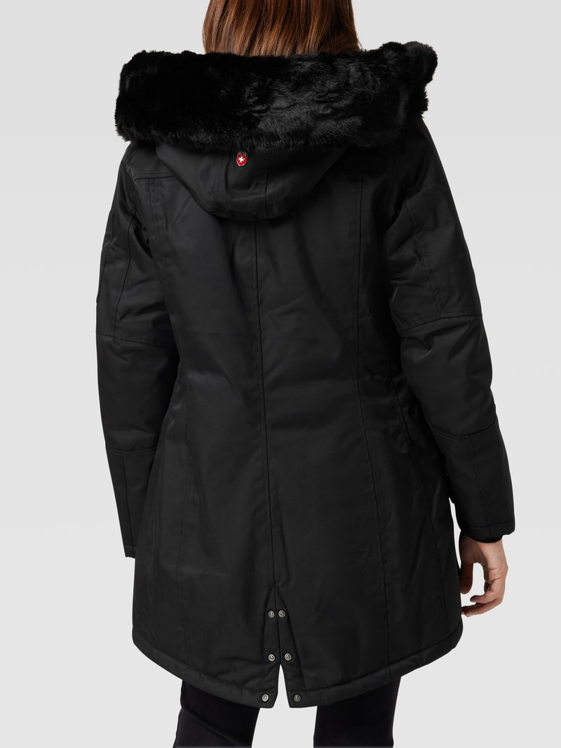 Funktionsjacke mit Label-Patch Modell 'Schneezauber' in schwarz