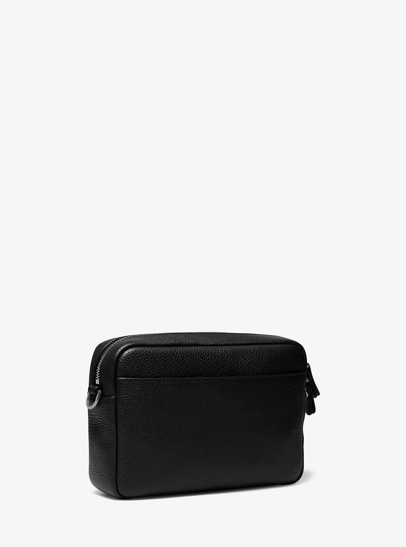 Hudson Pebbled Skinnveske - SVART