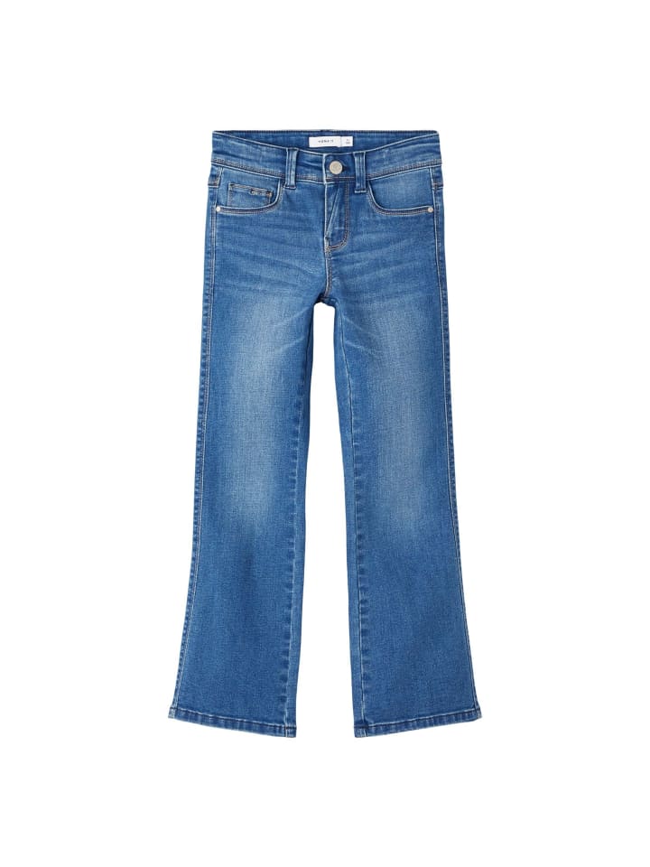 name it Jeans Schlaghose in Blau günstig kaufen