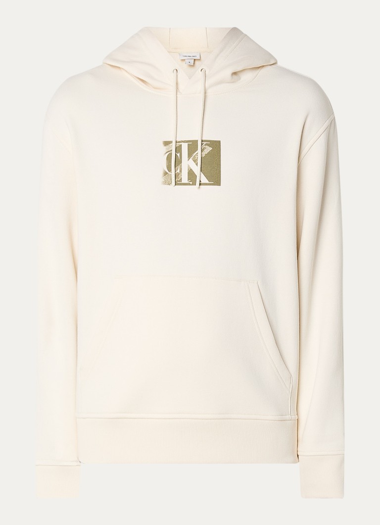 Calvin Klein Hoodie with kangaroo pocket and logo print