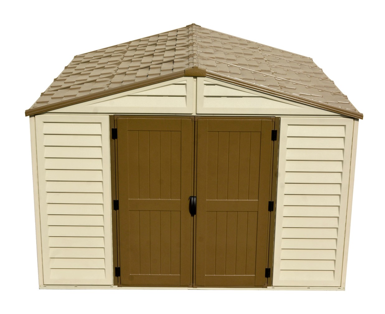 Duramax Kunststoffgerätehaus Duramax WoodBridge Plus 10 m² mit Bodenrahmen (Model 40224 -10x10´)