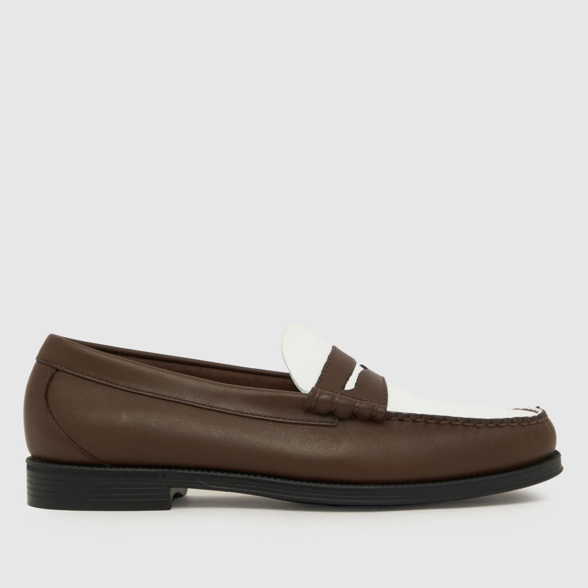 GH BASS – Weejun Larson – Bruna, flerfärgade loafers med rem
