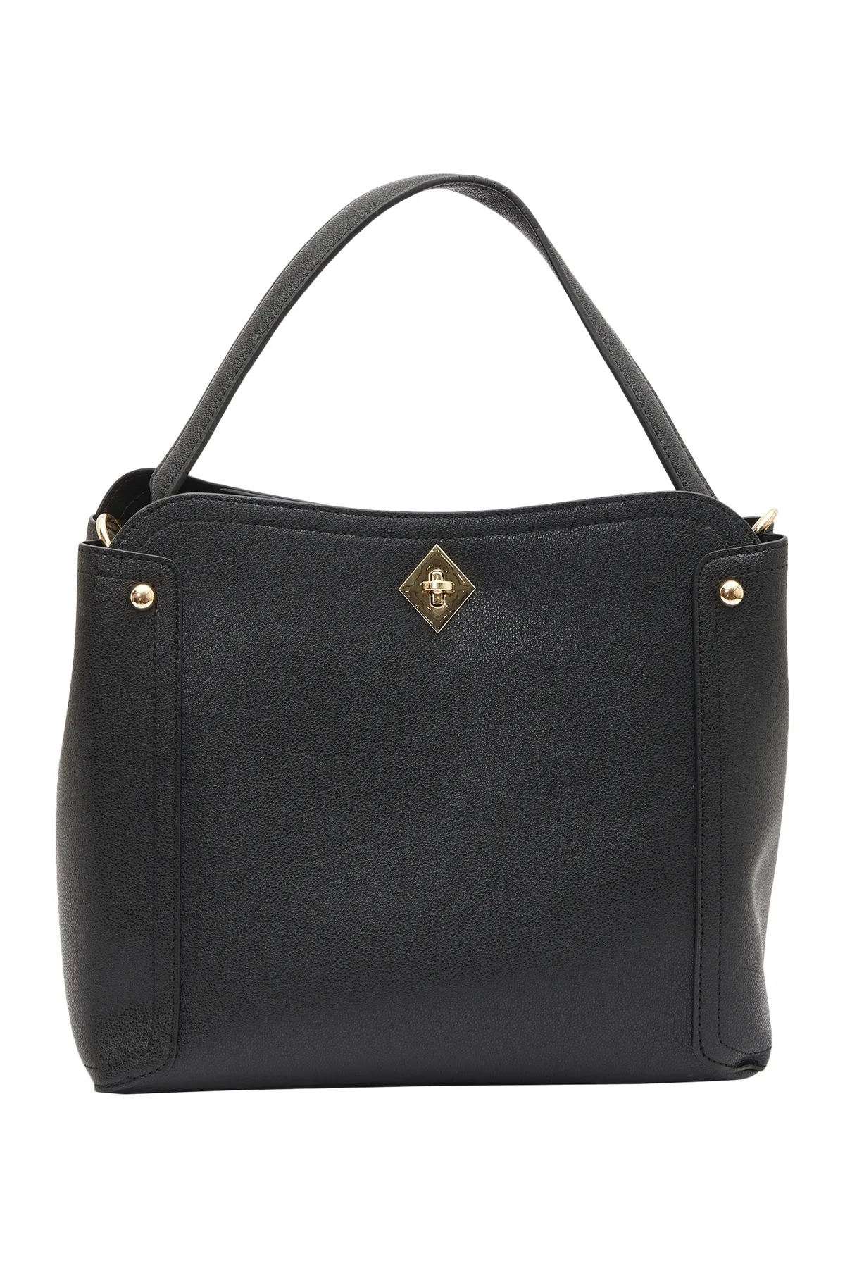 USHA  Handtasche - Schwarz - Unifarben