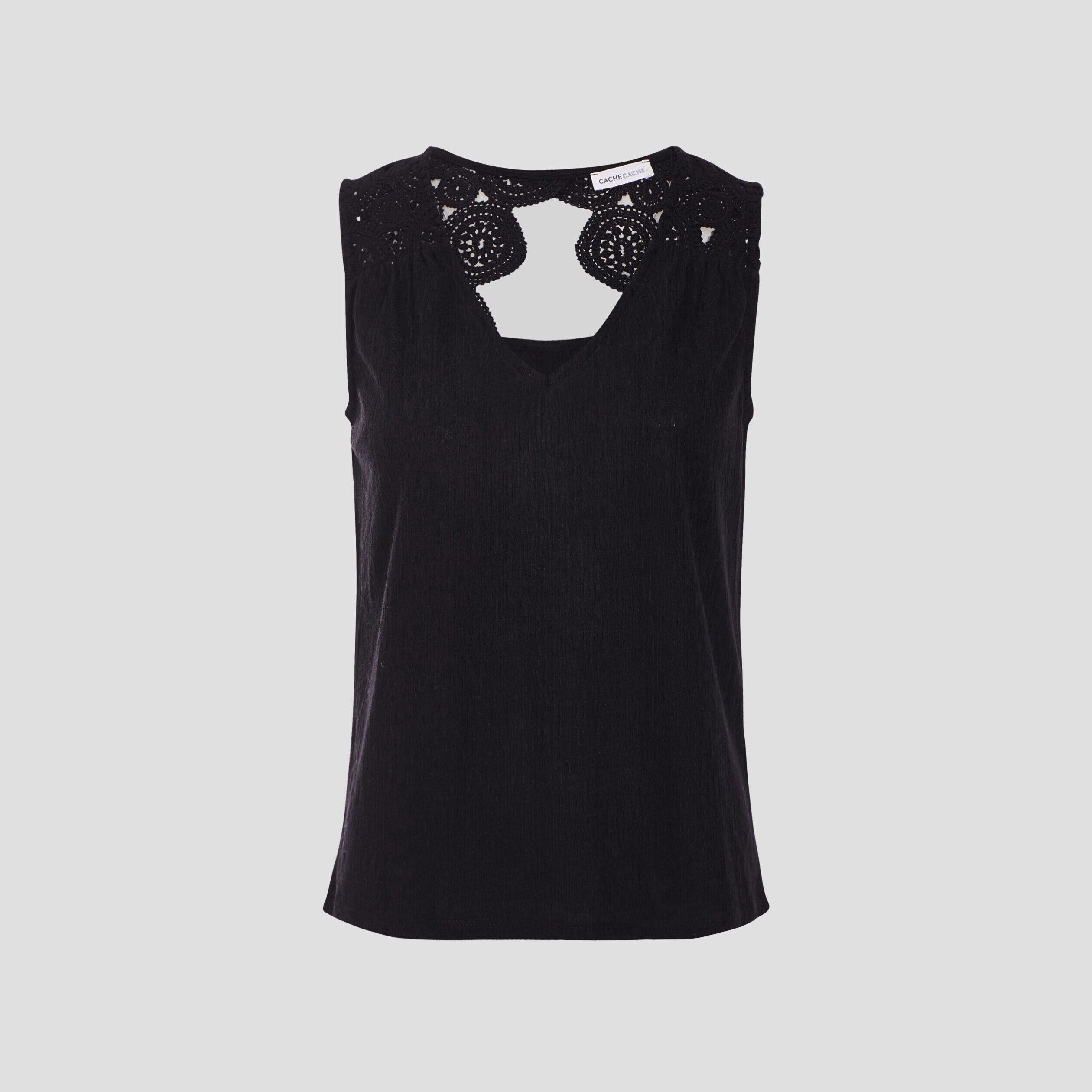 Débardeur bretelles larges noir femme | Cache Cache