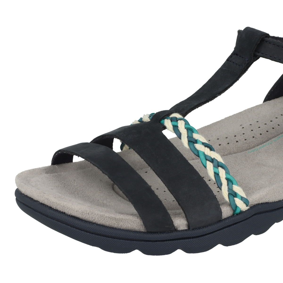 Clarks Amanda Tealite Sandale dunkelblau