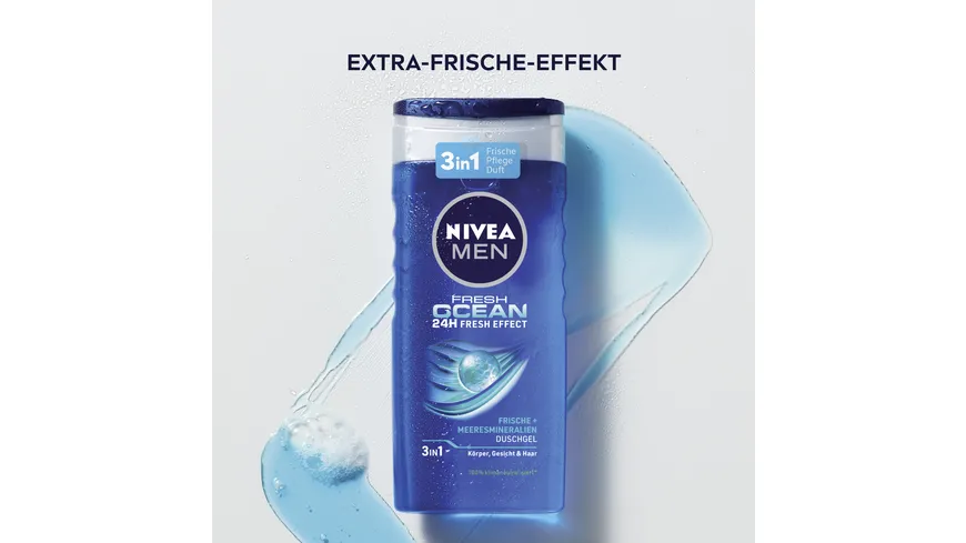 NIVEA MEN Duschgel Fresh Ocean 24H Fresh Effect 250 ml