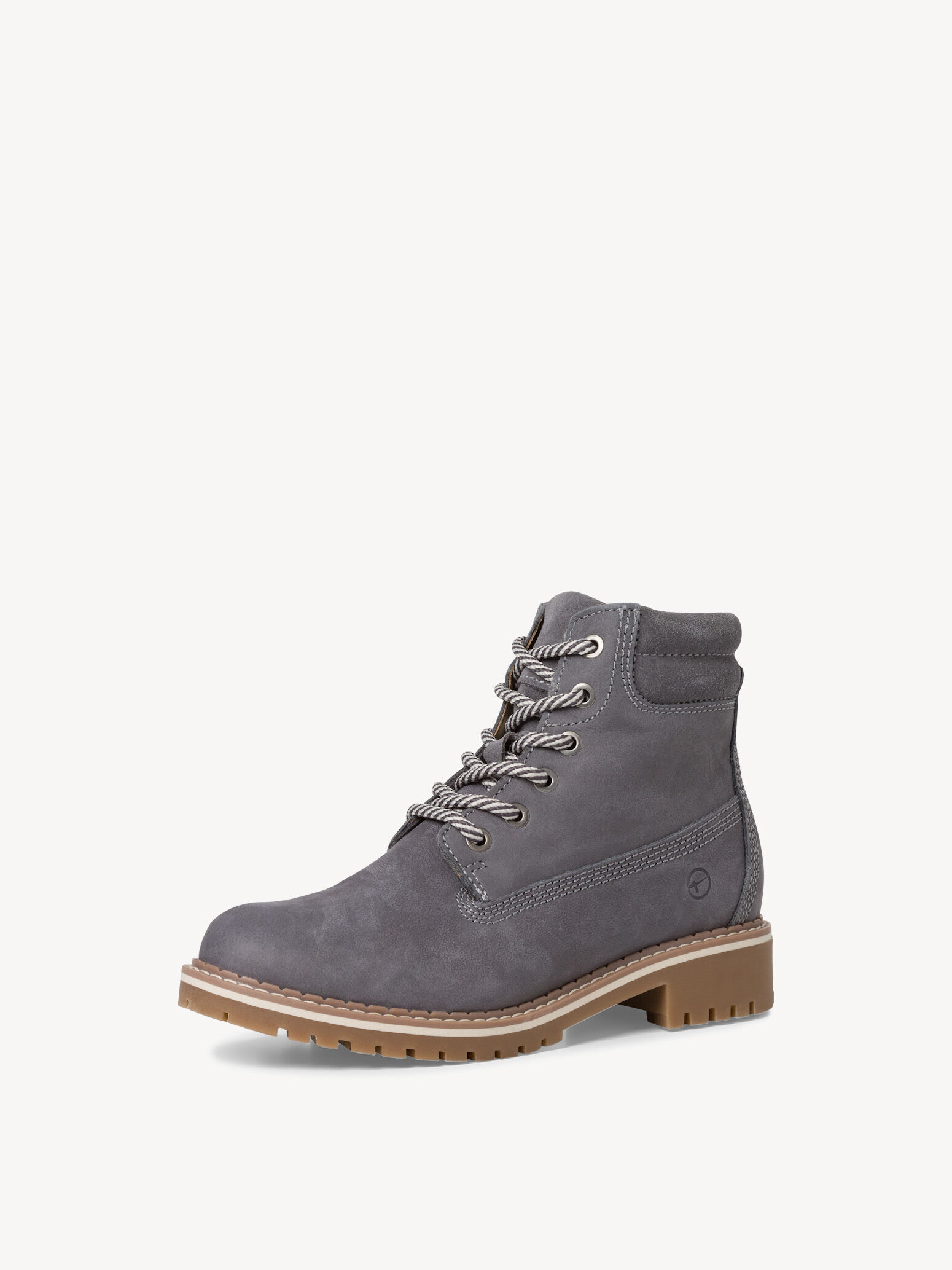 Bottine en cuir - gris doublure chaude