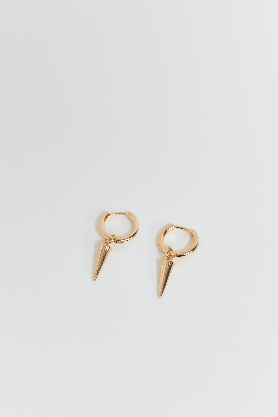 Spike hoop earrings