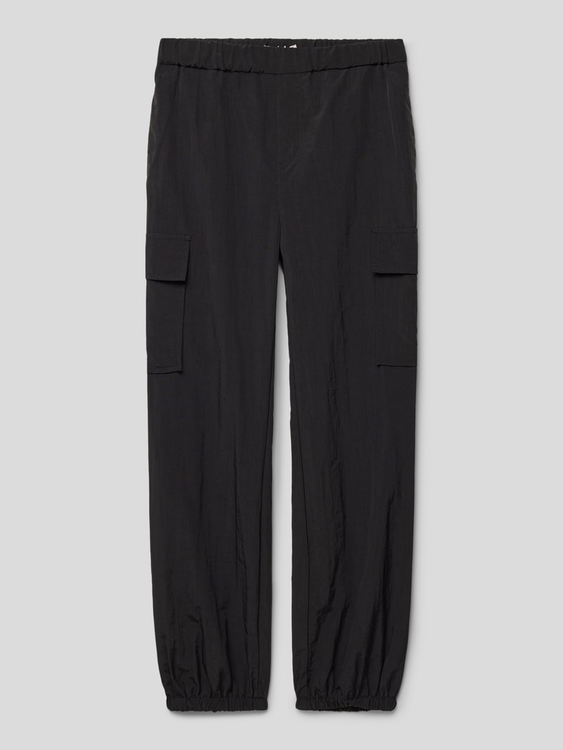 Cargohose mit elastischem Bund Modell 'ECHO' in schwarz