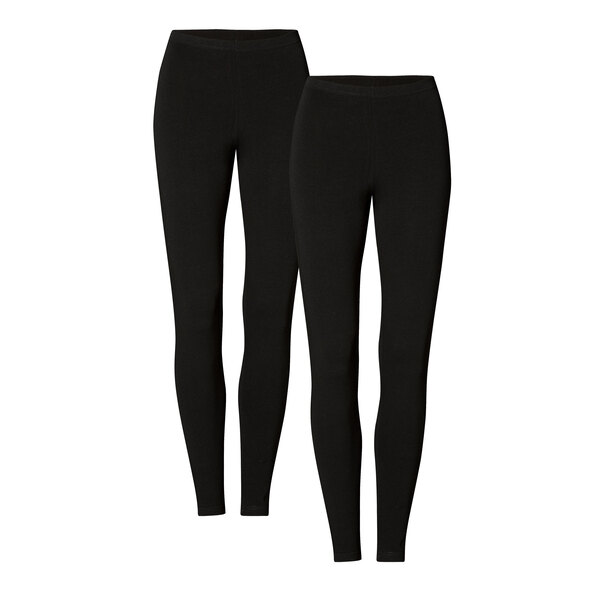Leggings, lang, 2er Set, schwarz