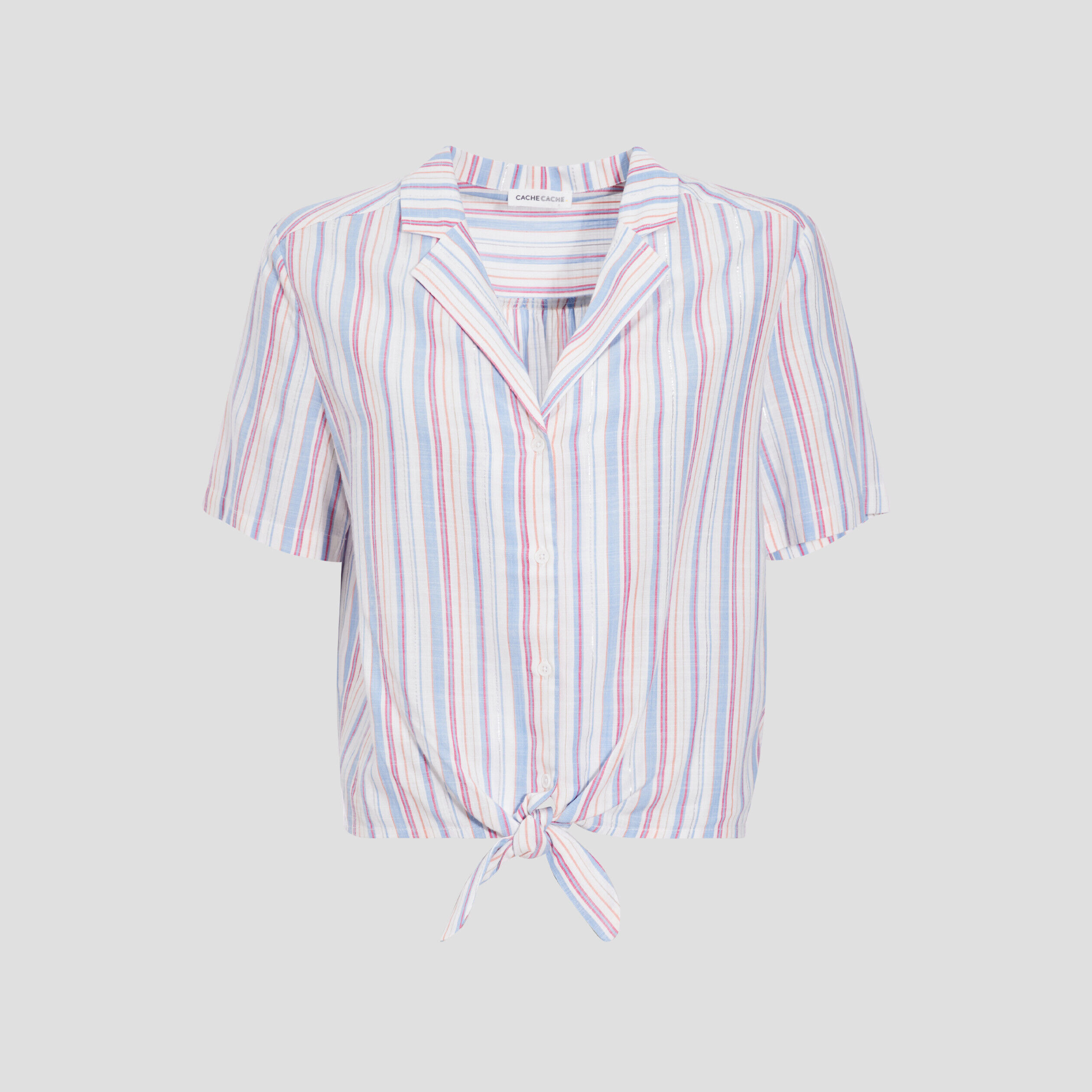 Chemise manches courtes blanc femme | Cache Cache