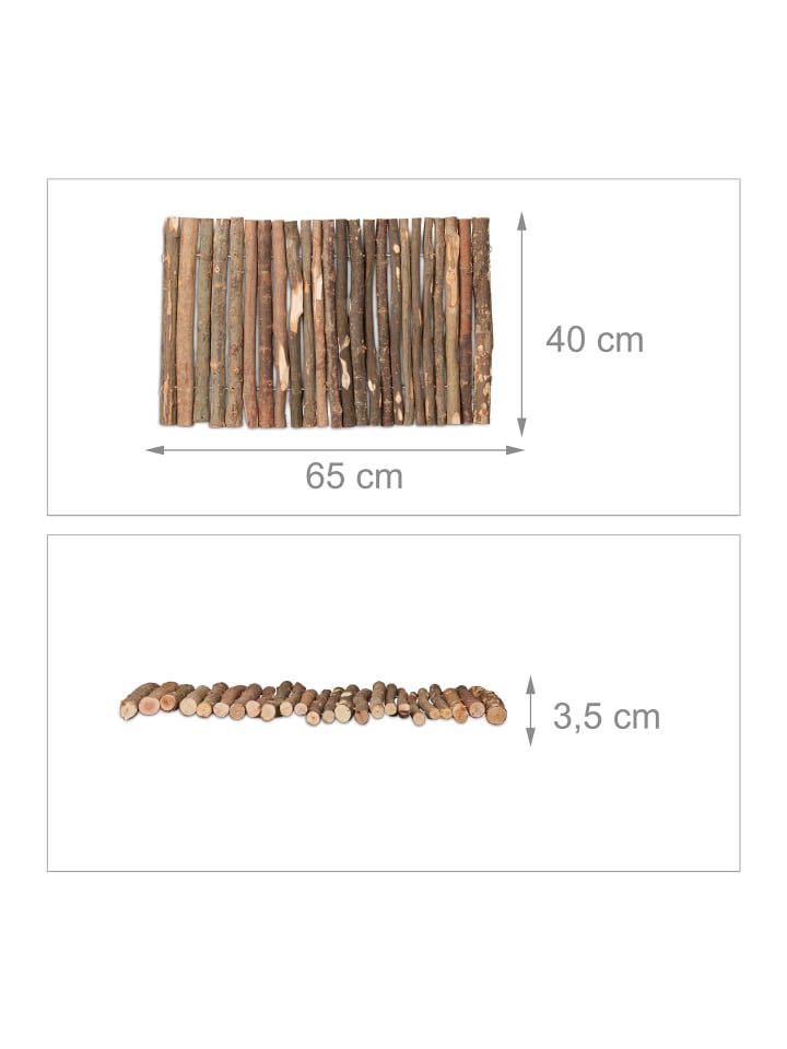 relaxdays Nagerbrücke in Natur - (B)40 x (T)65 cm günstig kaufen onesize