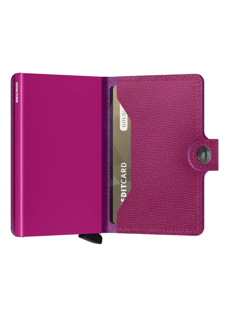 Portafoglio mini Secrid in pelle con porta carte di credito.