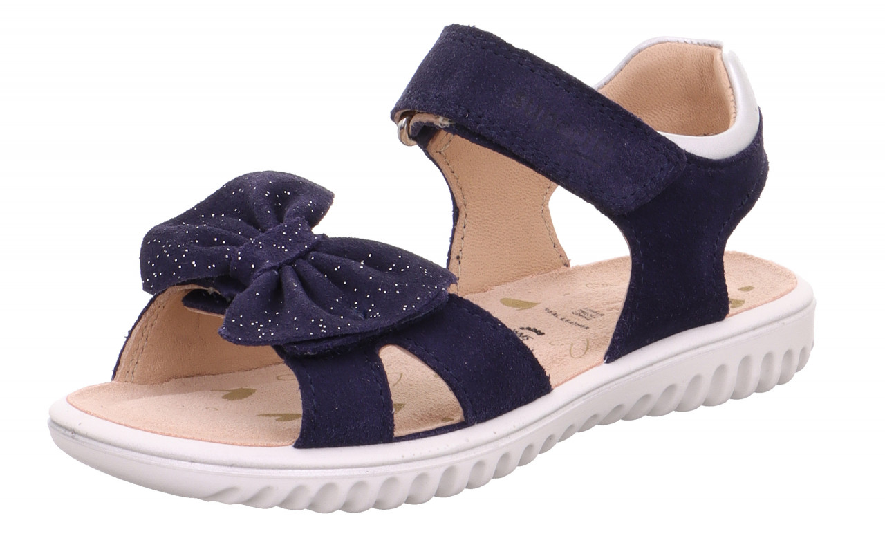 SPARKLE - Blau Sandale mit Klettverschluss