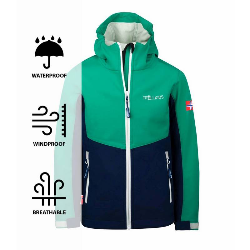 Trollkids Kristiansand Softshelljacke Kinder