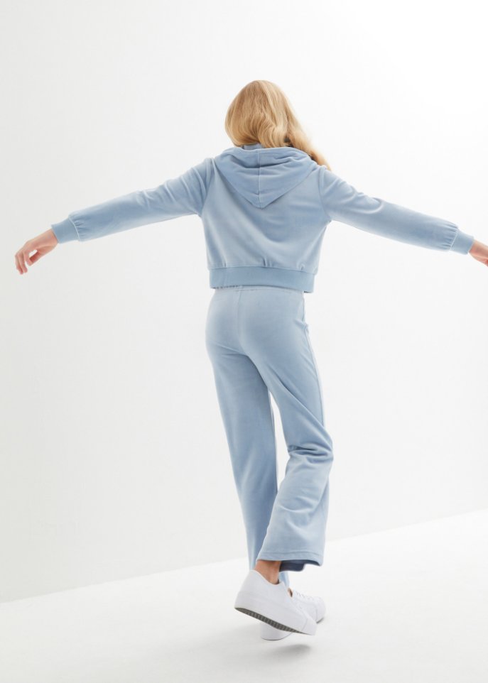 Mädchen Velours-Jogginganzug (2-tlg.Set)