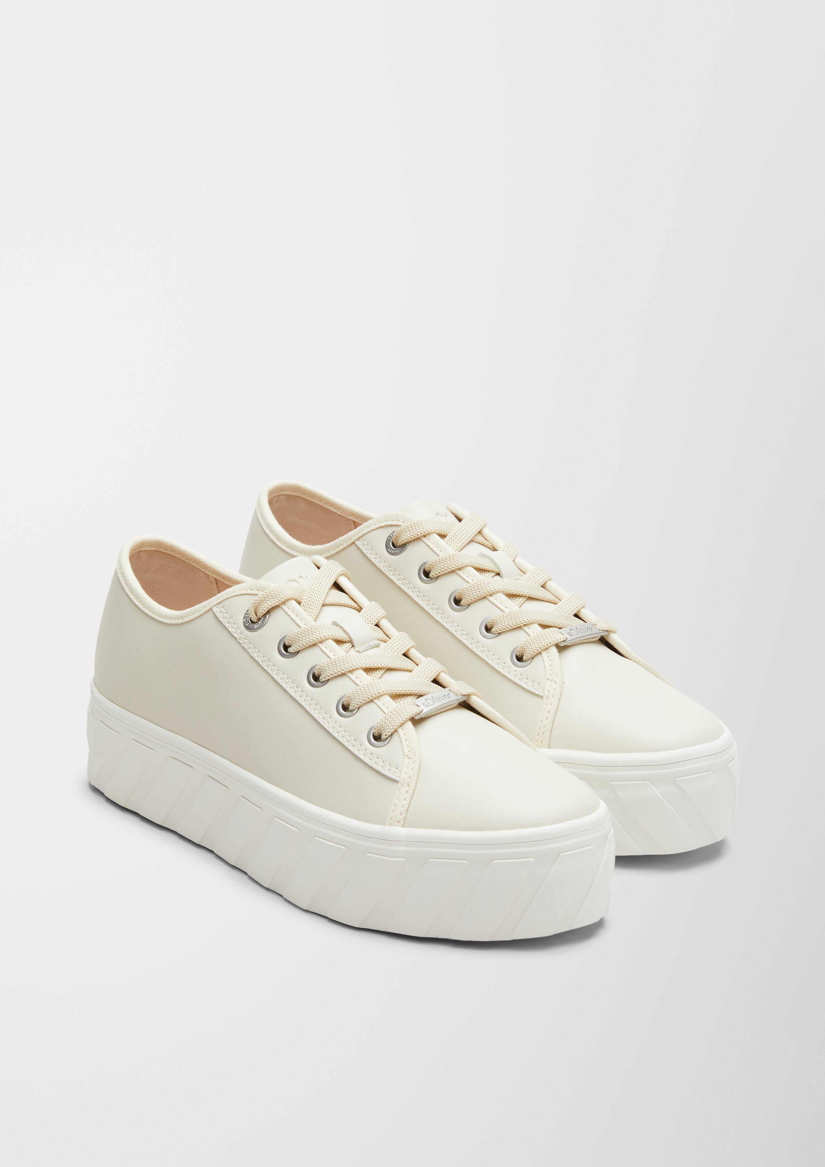 Plateau-Sneaker aus Kunstleder  6006484-400