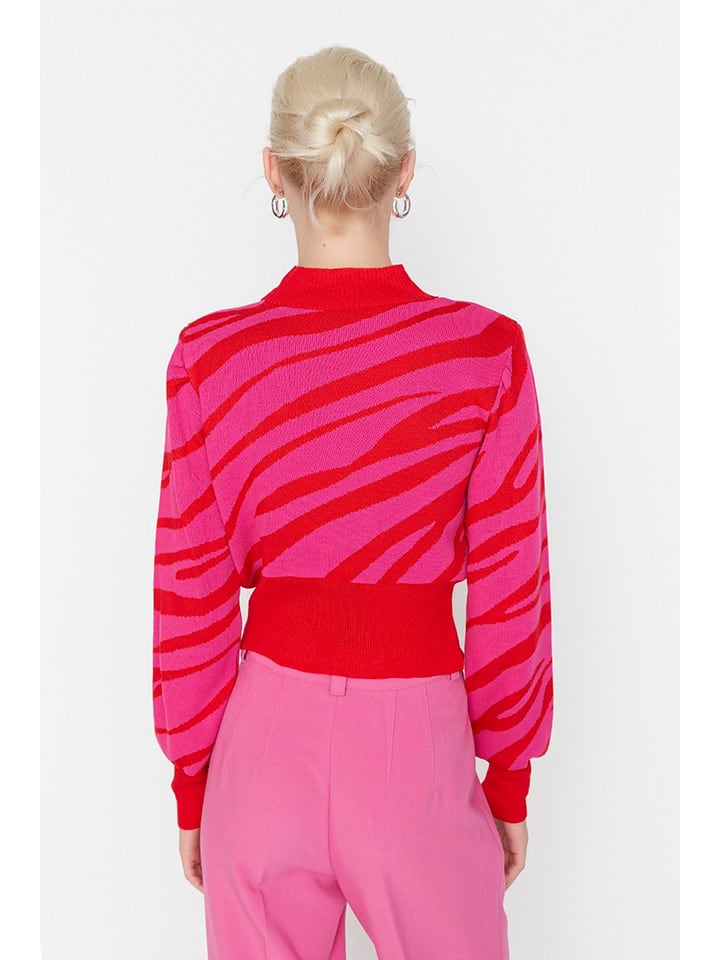 trendyol Pullover in Pink/ Rot günstig kaufen