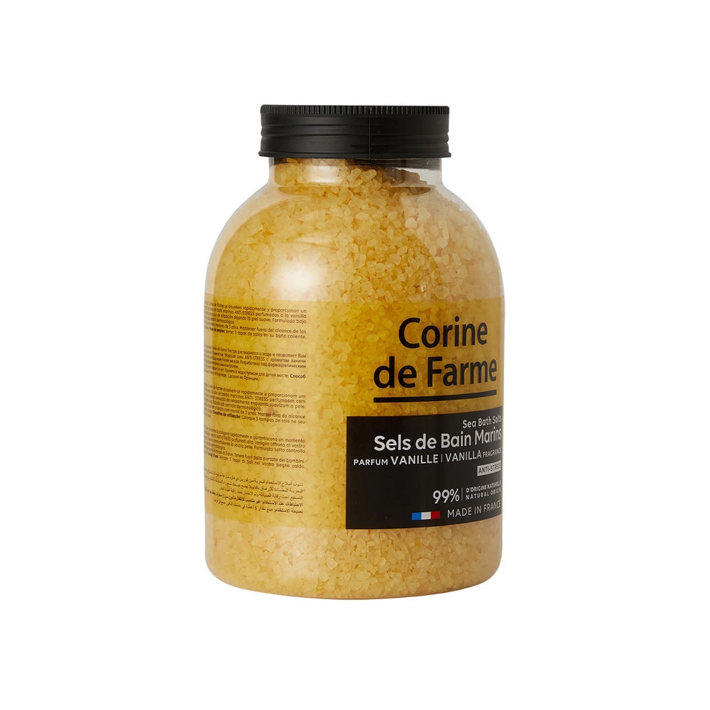 corine de farme Sels de bain marins anti-stress - Vanille Sels de bain