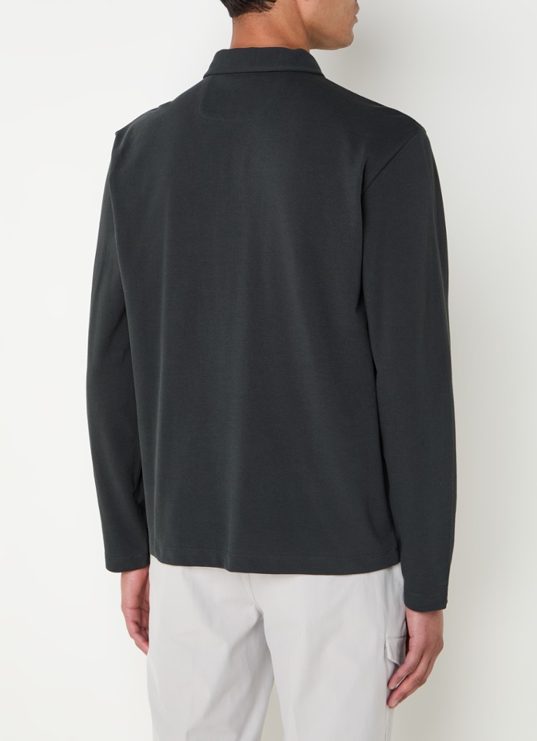 Tricou polo Boggi Milano Classic Fit din bumbac piqué, cu buzunar la piept.