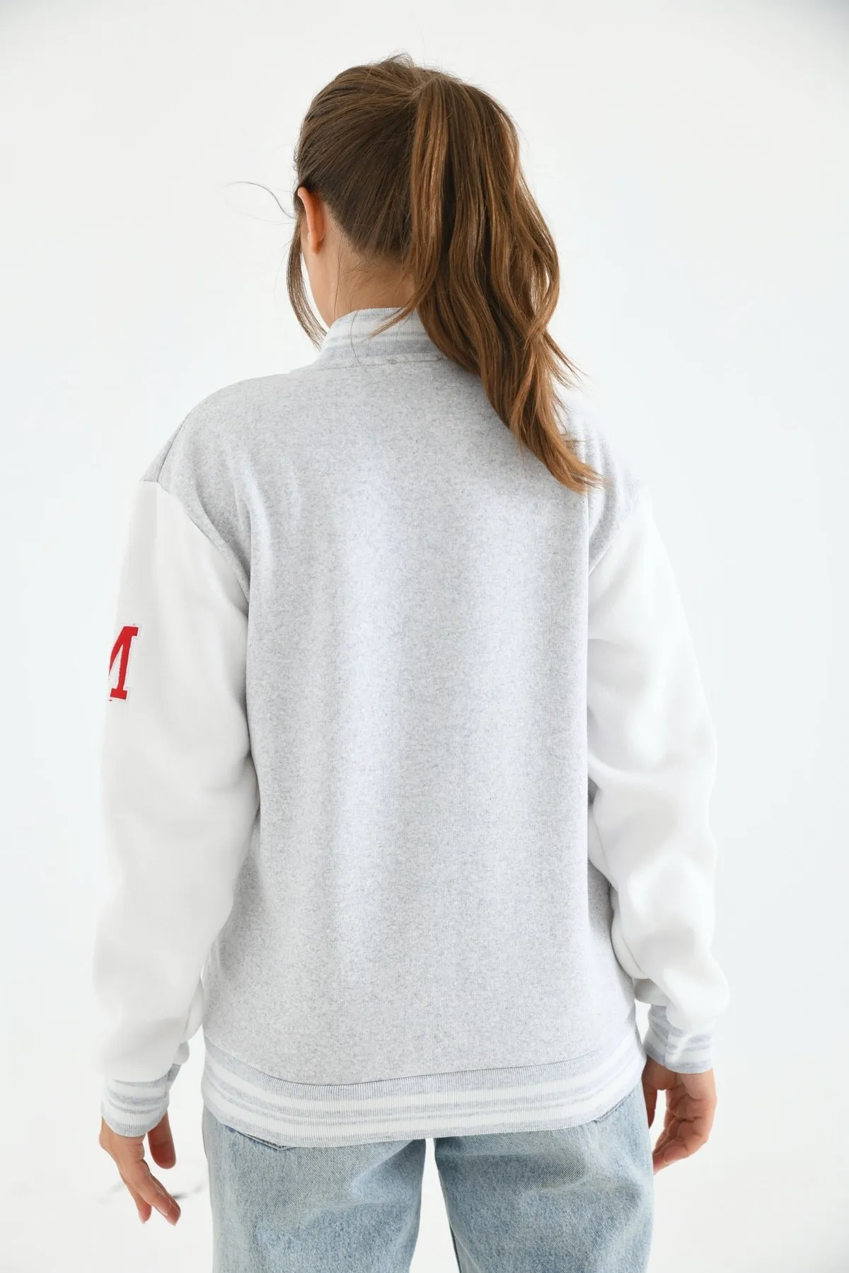 VOLT CLOTHİNG  Bestickte Collegejacke für Unisex