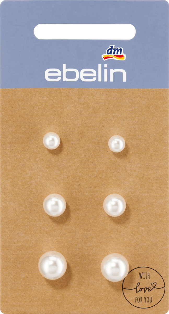 Ohrstecker mit Perlen Gold-Optik, 6 St