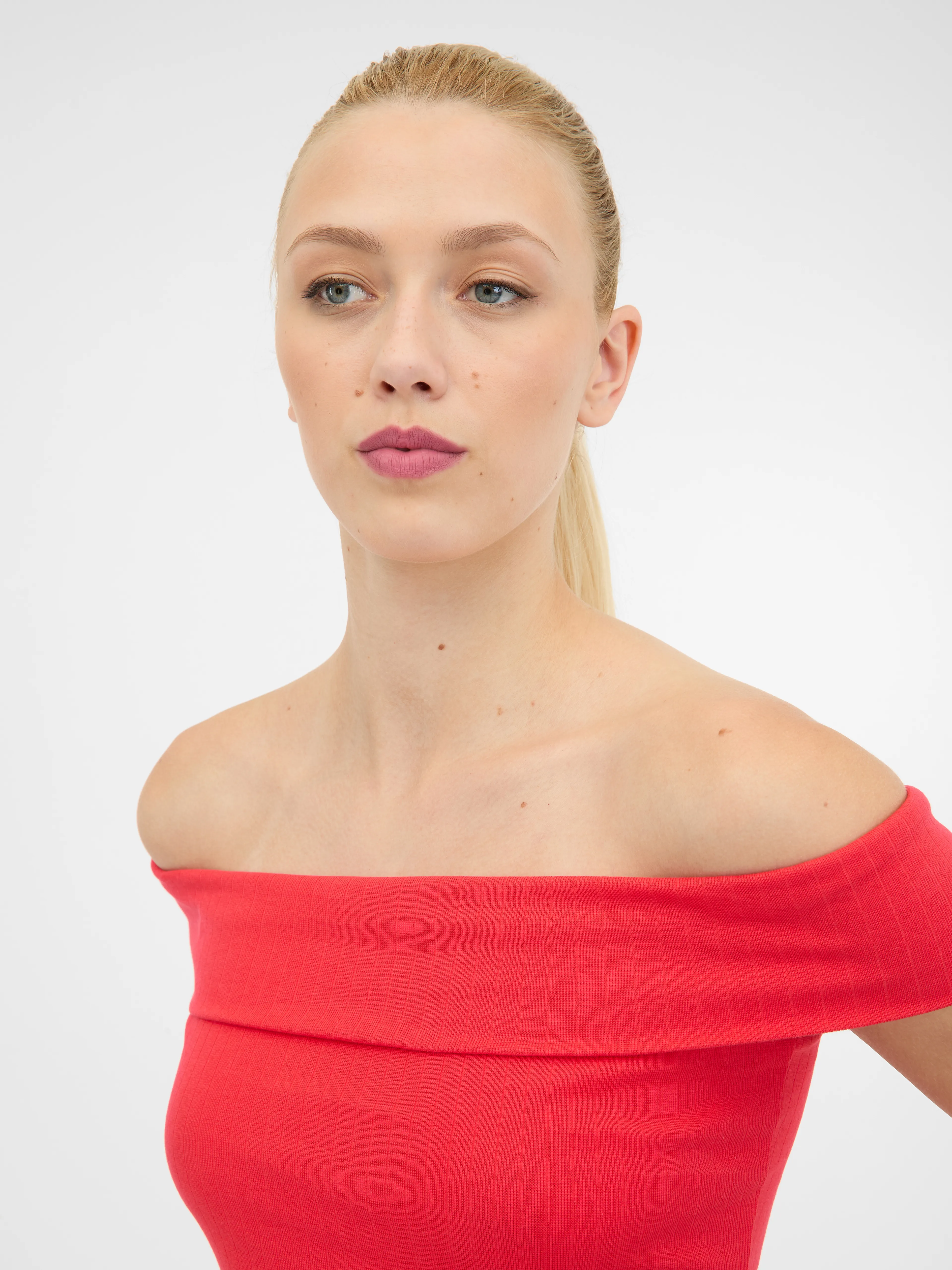 Rotes Damen-Kurzarm-T-Shirt ORSAY