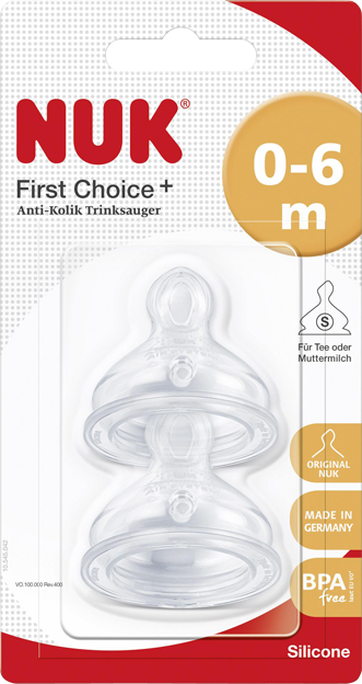Nuk First Choice+ Trinksauger Silikon Gr. 1 S