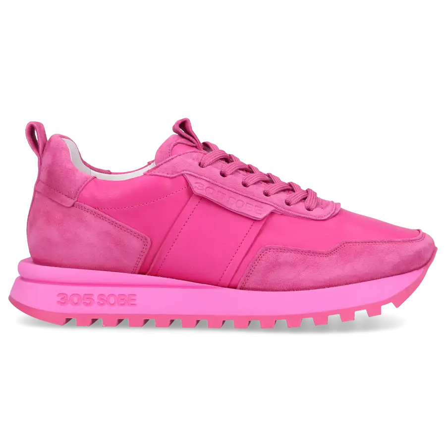305 SOBE - Sneaker low BUCKET Veloursleder - pink