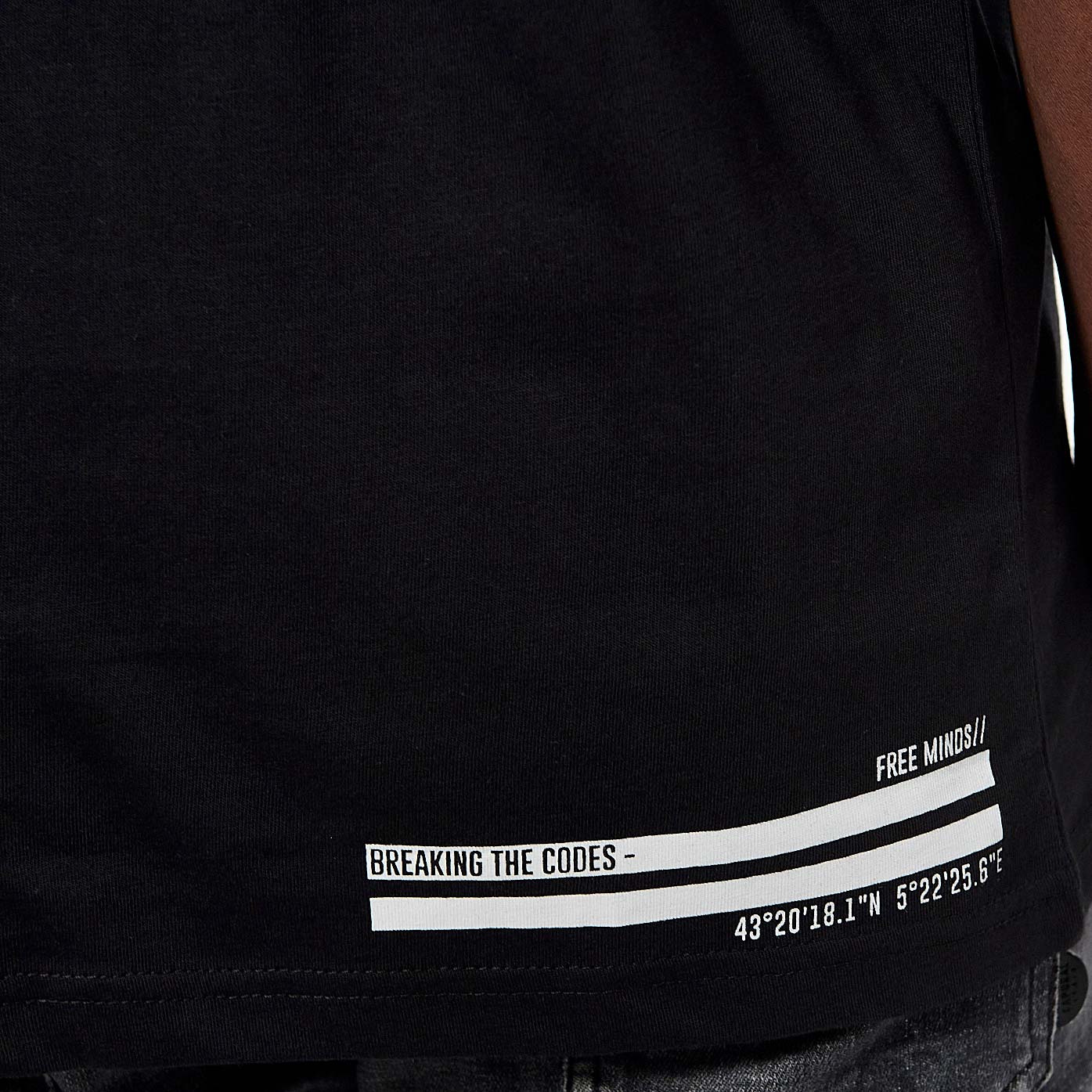 PARY   T-shirt noir Homme en 100% coton bio