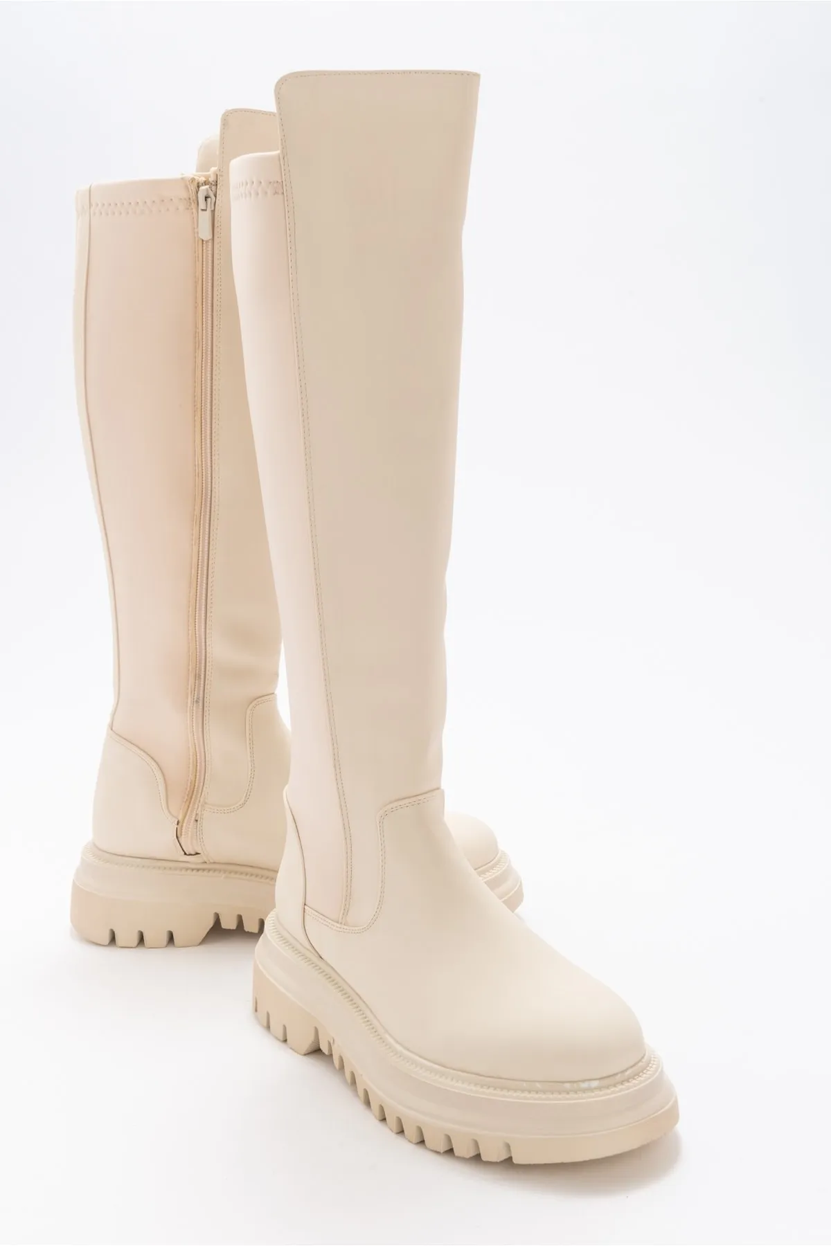LuviShoes  Shadow Beige Damenstiefel