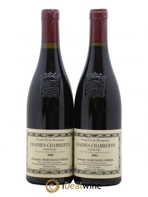 Charmes-Chambertin Grand Cru Marchand Frères 2003 - Lot de 2 Bouteilles