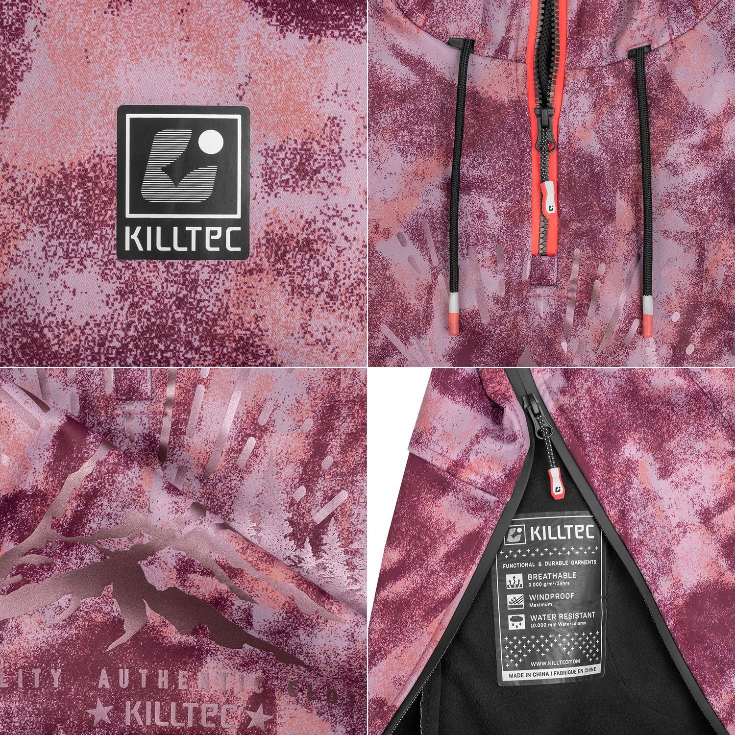 Killtec Skianzug Hoodie Hosen Kombination für Damen Alpine Wanderbekleidung von Killtec