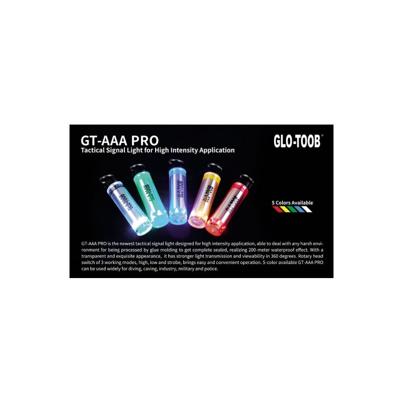 GLO-TOOB AAA LED Wasserdichte grüne LED