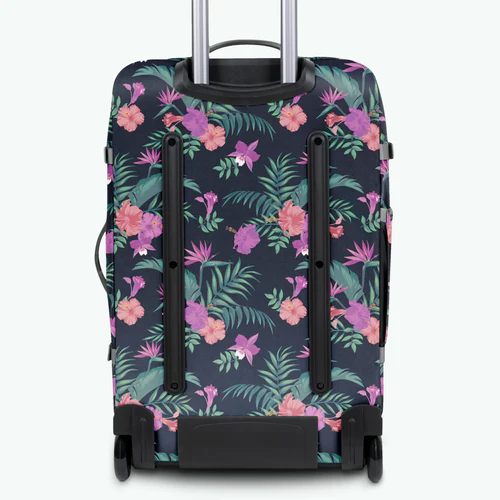 Valladolid medium 2-wheel soft suitcase, black