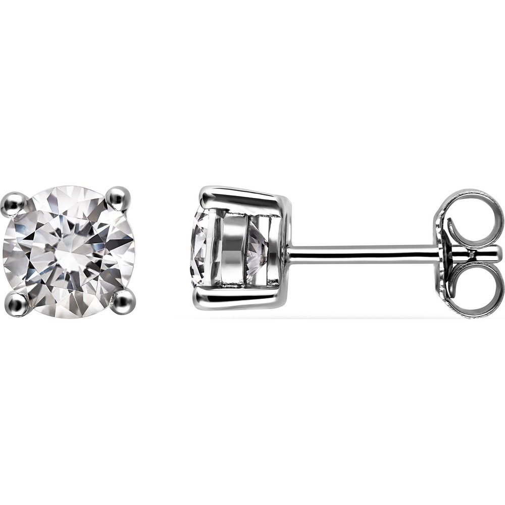 FAVS Boucles d'oreilles à fermoir à poussette 925 Argent Boucles d'oreilles