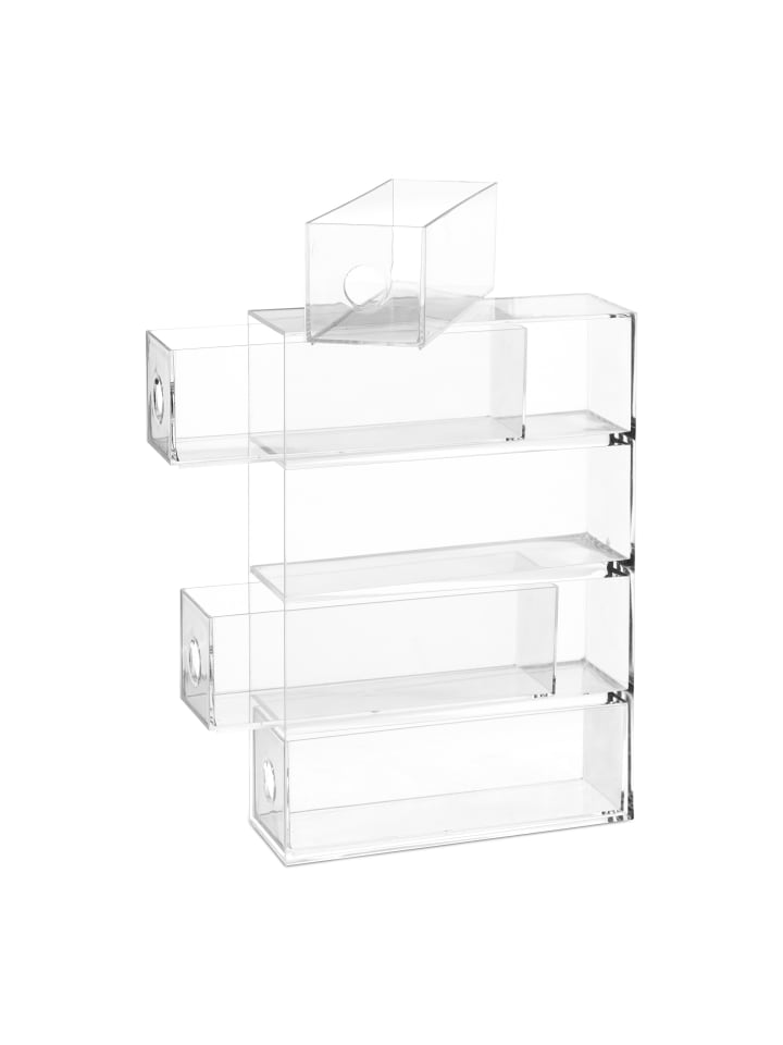relaxdays Make-Up Organizer 4 Schubladenboxen in Transparent günstig kaufen onesize