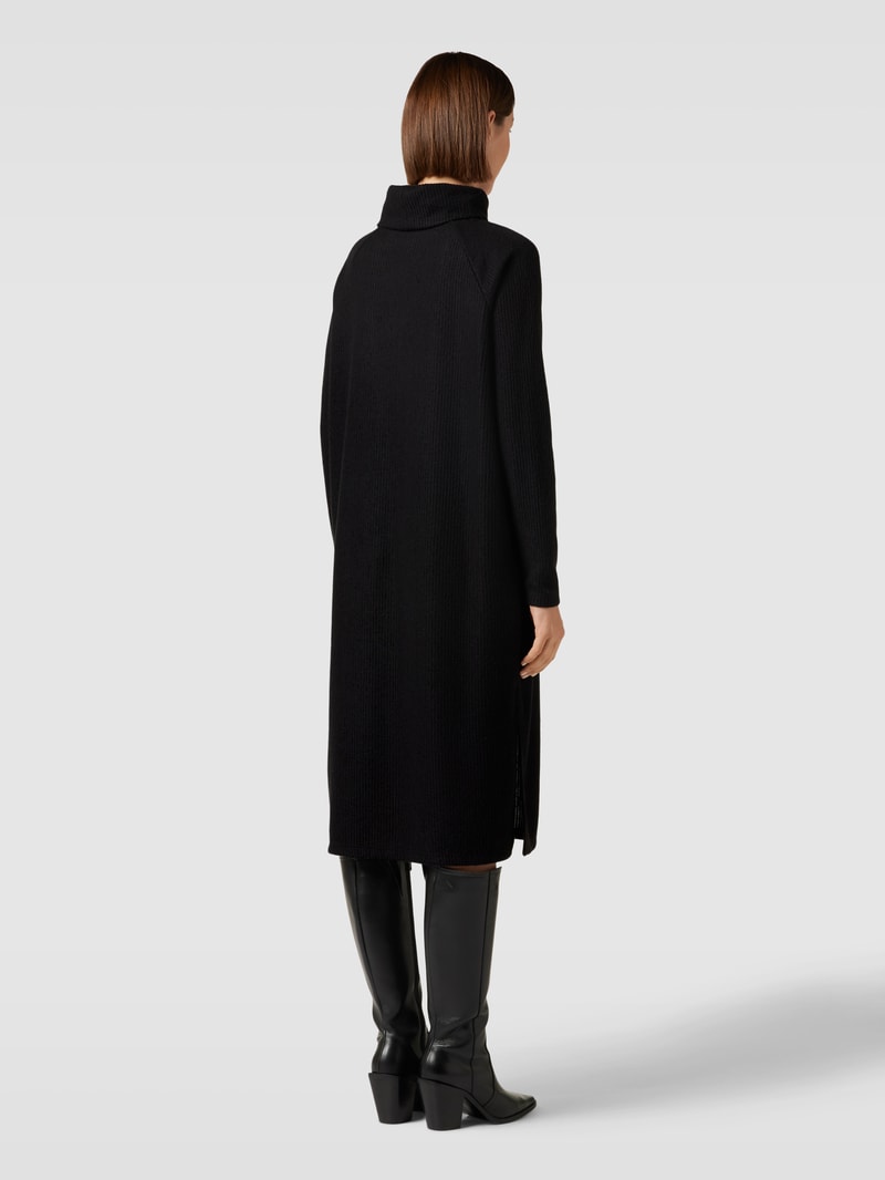 Strickkleid mit Rollkragen Modell 'TAMIE' in schwarz