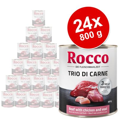 Sparpaket Rocco Classic Trio di Carne - 24 x 800 g zum Sonderpreis!