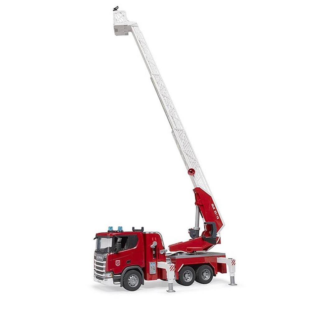 Bruder® Spielzeug-Feuerwehr 03591 Scania Super 560R, mit Drehleiter, Wasserpumpe und Licht & Sound Modul