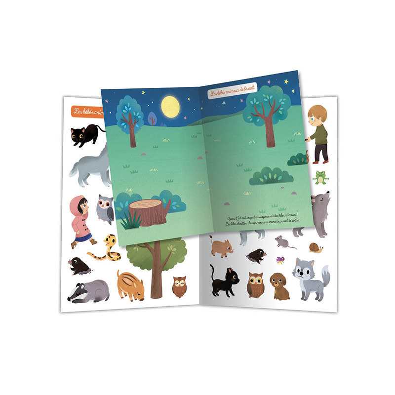 Livre Mes 500 autocollants, bébés animaux - Auzou