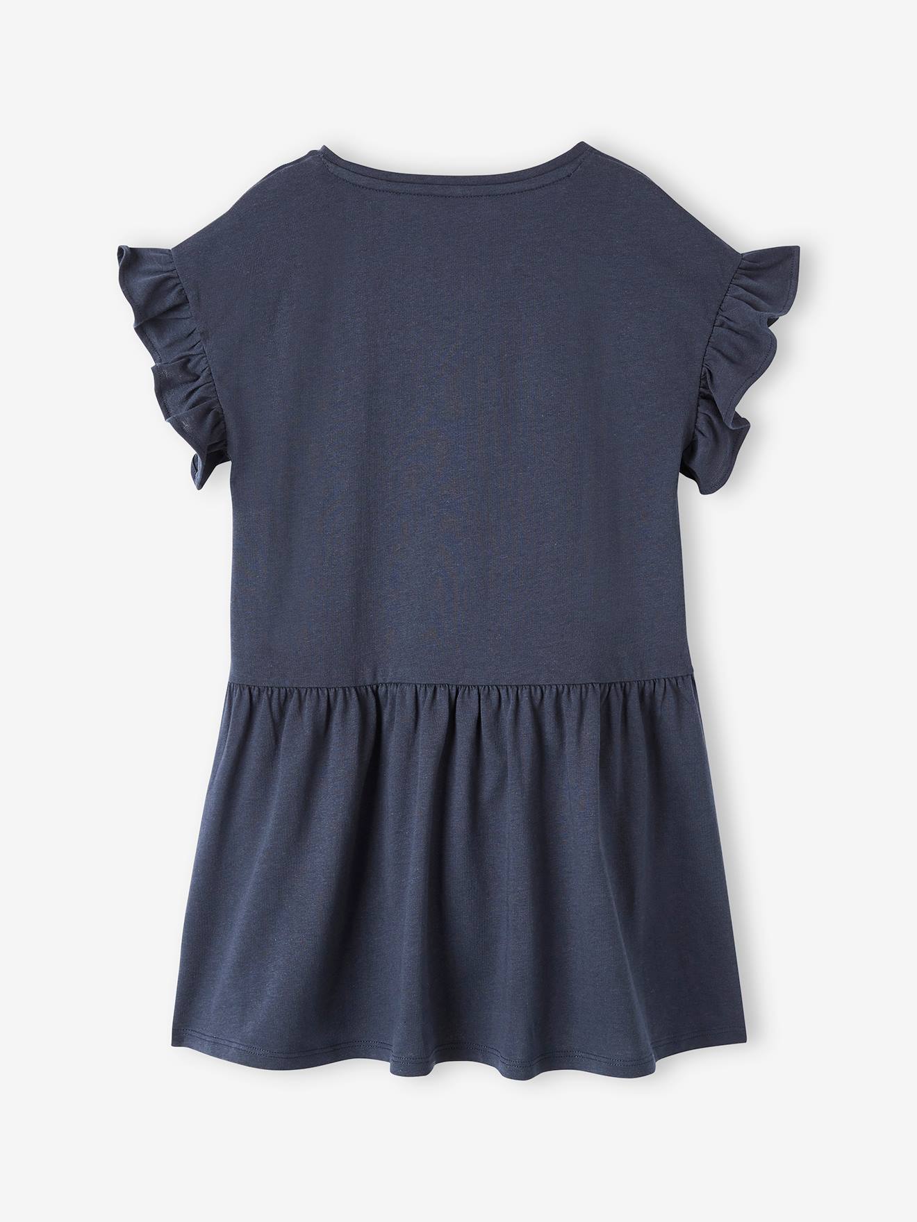 Vertbaudet Mädchen Sommerkleid mit 3D-Motiv - marine