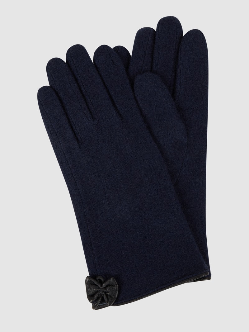 Handschuhe aus Lammwolle in marineblau