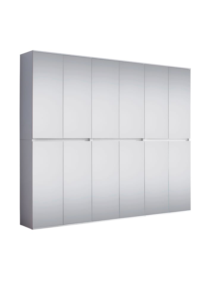 ebuy24 Garderobenmöbel-Set Mirror Weiß 222 x 34 cm günstig kaufen onesize