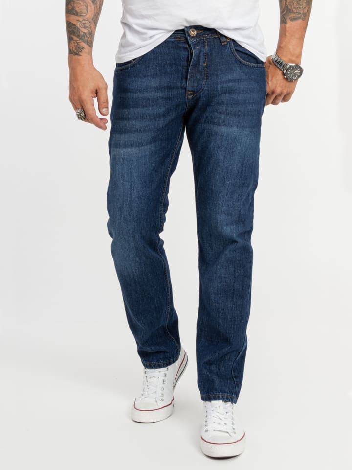 Rock Creek Jeans Straight Leg in Blau günstig kaufen