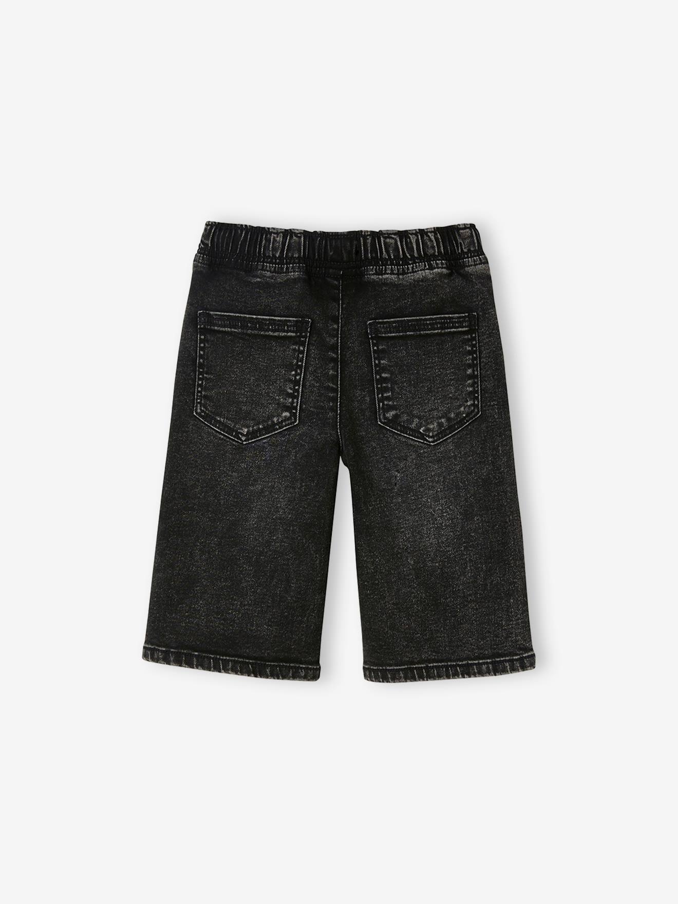 Vertbaudet Jungen Shorts in Denim-Optik Oeko-Tex - schwarz
