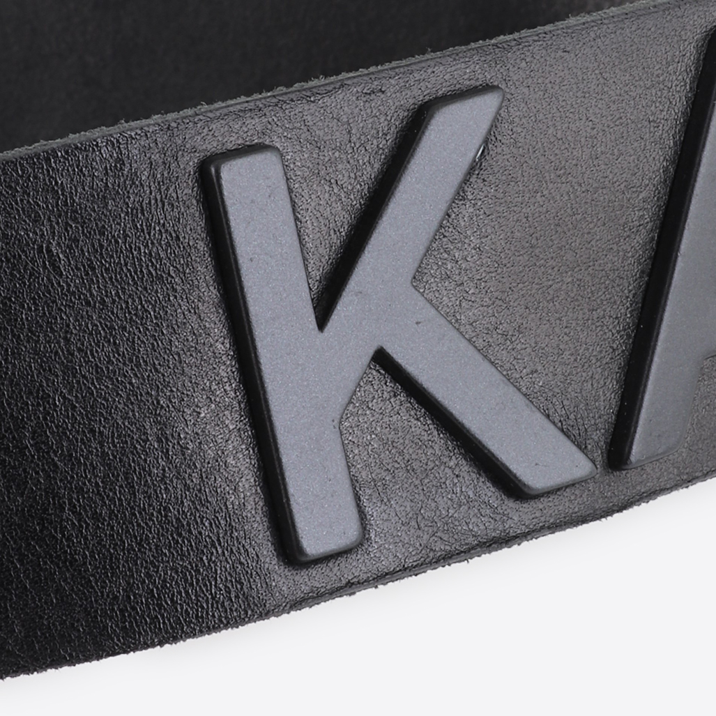 KEZEL  Ceinture en cuir noir Homme