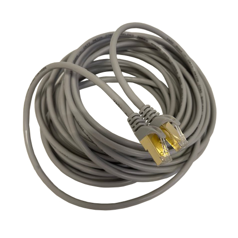 Vago-Tools CAT7 Patchkabel Netzwerkkabel grau 3m rund