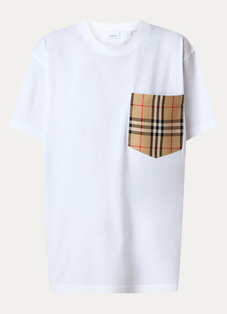T-shirt Burberry con taschino sul petto