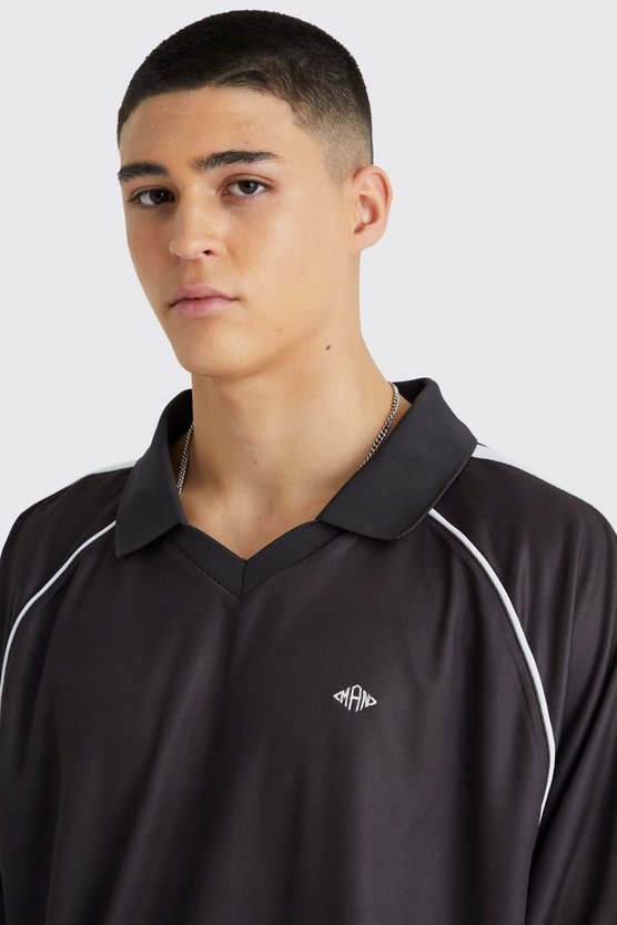 Mesh Raglan Football-Hemd